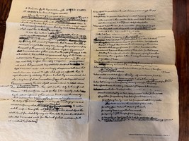 Thomas Jefferson&#39;s Rough Draft of the Declaration of Independence - replica - $4.25