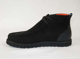 Men's TAYNO Wallabee Style Chukka Boots Soft Micro Suede MOJAVE S Black image 12