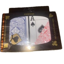 Copag 1546 Design 100% Plastic Playing Cards, Poker Size Blue Red - $368.02 MXN