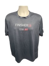 2018 JP Morgan Corporate Challenge Finisher Mens Large Gray Jersey - £14.12 GBP