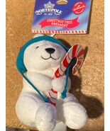 Hallmark Northpole Christmas Ornament Polar Bear Plush w/Candy Cane *NEW... - €11,08 EUR