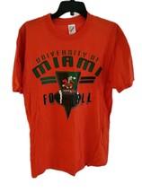 Vintage Miami Hurricanes Shirt L Jerzees University Of Miami Football Ma... - $14.84