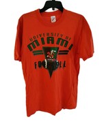 Vintage Miami Hurricanes Shirt L Jerzees University Of Miami Football Ma... - $14.84