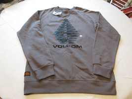 Volcom Jeans sweat shirt long sleeve  Men&#39;s gun metal pullover small fleece NEW - £19.83 GBP
