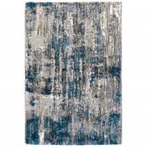 7&#39;X9&#39; Grey And Blue Grey Skies Area Rug - £643.11 GBP