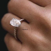 2.5 Ct Diamond Wedding Diamond Ring 14K White Gold Customized Ring Classic Ring - £77.97 GBP