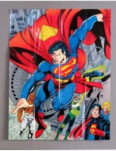 1993 Superman JLA poster:Green Lantern,Superboy,Supergirl DC Comic pin-up,1990&#39;s - £15.03 GBP