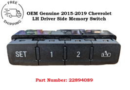 22894089 OEM 2015-2019 Chevy TAHOE ESCALADE YUKON Left Memory Switch - $267.67 MXN
