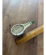 Porcelain Tennis Racket Hinged Trinket Box Green &amp; White - €29,85 EUR
