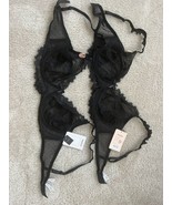Set Of Two New Lili And Zoe Womens LilySilk and Lace Soft Bra Black Size... - $68.67 CAD