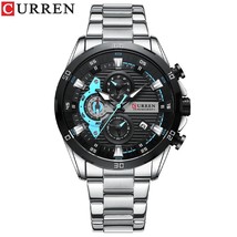 Curren New Sports Watch for Men 30m Waterproof Wristwatches Big Brand Clock mont - £61.14 GBP
