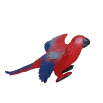 Safari Ltd Red Macaw Parrot Bird Zoo Animal Figurine 2.5&quot; - £14.03 GBP