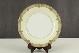 Vintage NORITAKE China MARCISITE Cream &amp; Gold Verge Dinner Plate 9.75&quot; Wide - $13.75