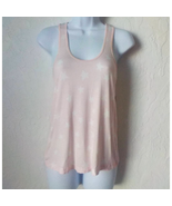 Honeydew Pink Pajamas Tank Top with White Stars and Lace Women size Smal... - £10.11 GBP