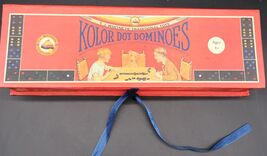 Kolor Dot Dominoes T.J Whitneys' Traditional Toy Six Color Pip Domino Set - $29.99