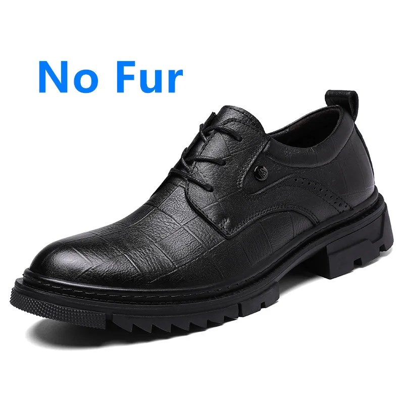 Men Leather Shoes Casual Soft Sole Versatile Business Lace-Up Lightweigh... - $96.09