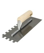 QEP Traditional Carbon Steel Notched Flooring Trowel w/Wood Handle 1/2x1... - £4.66 GBP