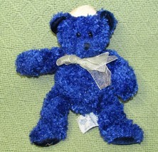 RUSS SHALOM TEDDY BEAR STAR OF DAVID YARMULKE YAMAKA SPARKLY BLUE BEANBA... - £8.45 GBP