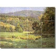 Theodore Steele Landscapes Painting Ceramic Tile Mural BTZ08397