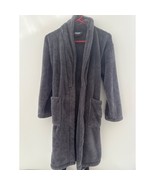 Unisex Bathrobe Sz Lg Gray Soft Plush Microfiber Terry Cloth 38&quot; BC Bare... - $571.09 MXN