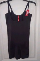 SPANX Open-Bust Mid-Thigh Bodysuit in Very Black Sz. Large NWT $98 - $55.93