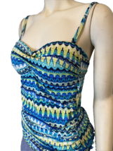 Apt. 9 White, Blue, Green Maillot Bathing Suit Top Size L - £11.36 GBP