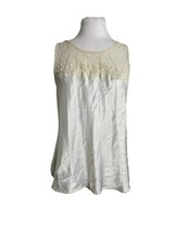 Vintage Maidenform Size 38 Something Suitable Tank Camisole Lace White - $24.75