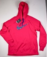 WOMEN&#39;S NIKE THERMA FIT JUST DO IT SWOOSH TRAINING HOT PINK HOODIE NEW $75 - €37,35 EUR