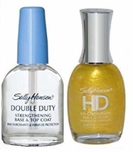 Sally Hansen Hd Hi-Definition Nail Color 05 Lite Plus Double Duty (Pack Of 2 Bot - £9.22 GBP