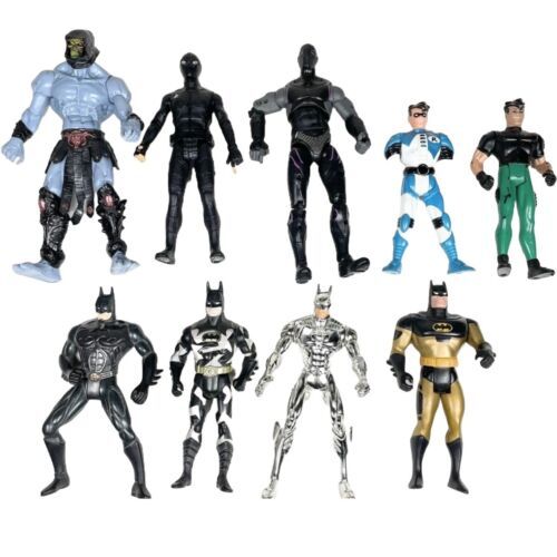 Primary image for Lot of 9 Mixed Action Figures Loose Batman Adventures + Spiderman Skeletor