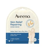 Aveeno Skin Relief Repairing Hand Mask Moisturizing Gloves with Prebioti... - $14.95