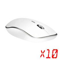 Lot Of 10 2.4Ghz Wireless Rf Optical Mouse Mice +Usb Receiver 1600 Dpi Pc Laptop - £68.90 GBP