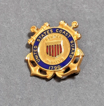 Vintage United States Coast Guard Lapel Pin Semper Paratus 1790 Military 1&quot; Pin - £9.95 GBP