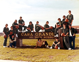 Vintage Casa Grande High School Boys Basketball Team Original Snapshot - $19.89