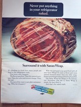 Surround It With Saran Wrap Print Magazine Advertisement 1966 - $3.99