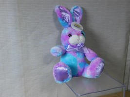 11 Inch Blue, Pink &amp; Purple Tie Dye Easter Bunny By Kellytoy - £17.50 GBP