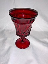 VINTAGE Fostoria Glass Jamestown Ruby Glass Water Goblet - $24.00