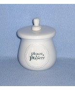 Russ Berrie Peace &amp; Plenty Condiment Jar with Spreader Shamrocks - $5.99