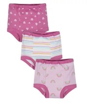 GERBER Organic Cotton Reusable Girls Training Pants, Pink, Size 2T, Pack of 3 - £11.67 GBP