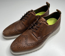 Ecco men’s size 9 brown leather Oxford dress shoes Hardly Worn sf12 - $64.35