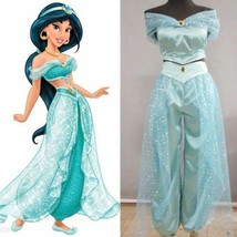 Disney Princess Jasmine Aladdin Adult Cosplay Suit Costume cos  :LUY20 - £44.22 GBP
