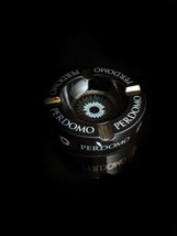 Perdomo Black and Gold Ceramic Large Cigar Ashtray 9" Diameter NIB image 9