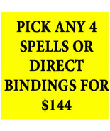 SPELLS AND DIRECT BINDINGS ONLY! PICK ANY 4 FOR $144 NO JEWELRY OFFER DI... - $9,119.79 MXN