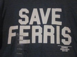 NWT - SAVE FERRIS - Ferris Bueller&#39;s Day Off Adult M Blue Heather S-Slee... - $18.99