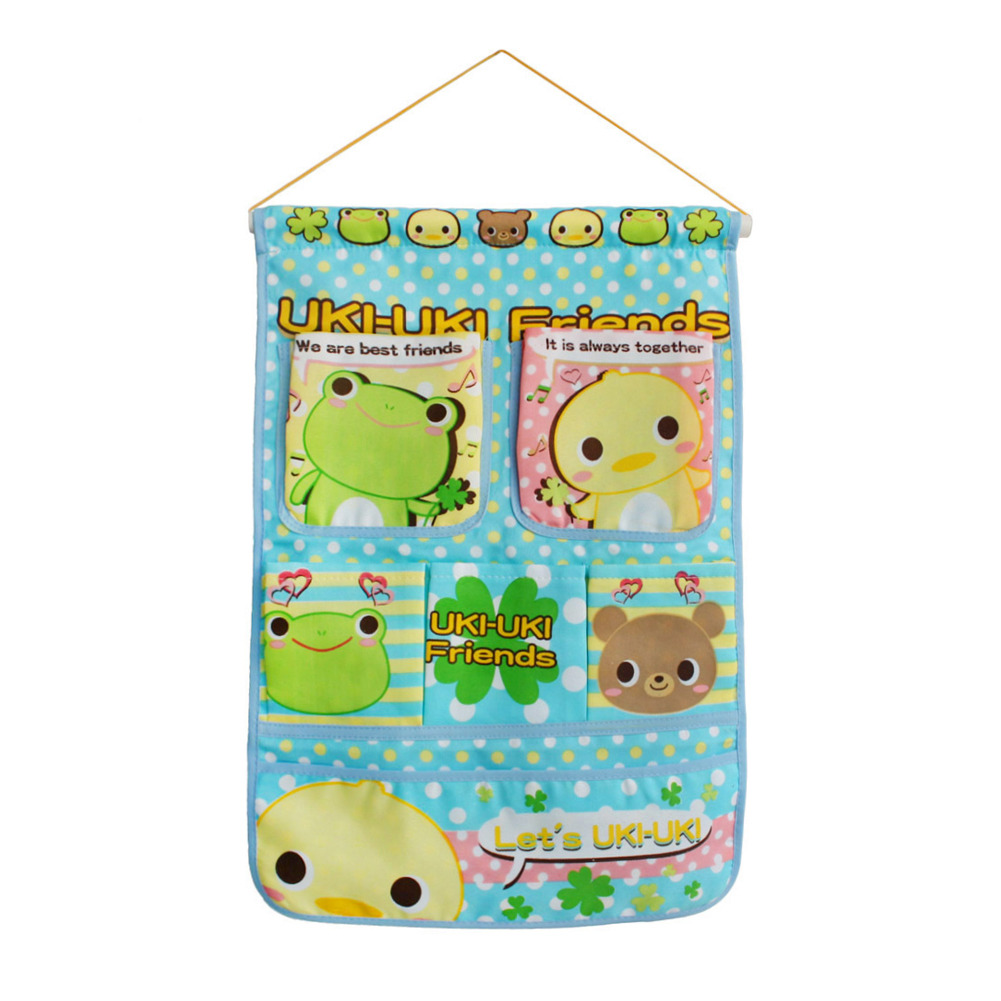 [Frog & Chicken] Blue/Wall Hanging/ Hanging Baskets (14*19)