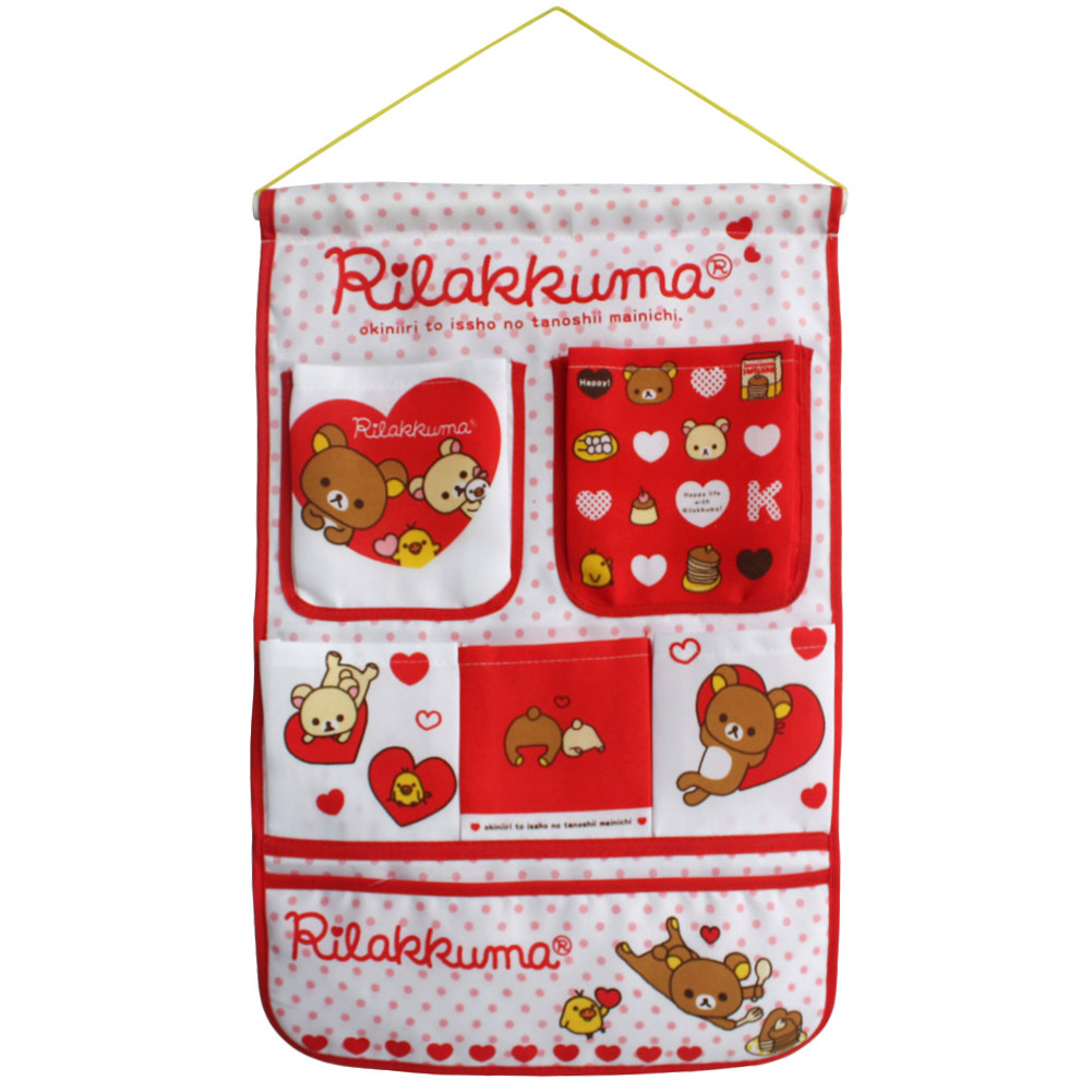[Bear & Heart] Red/Wall Hanging/ Wall Organizers (15*21)