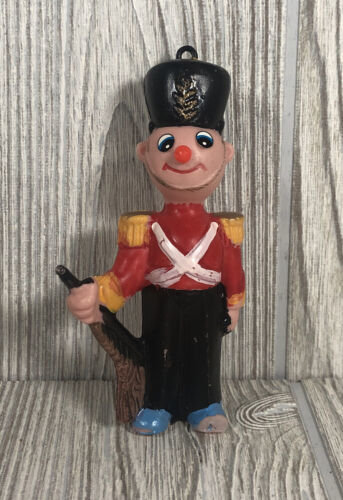 Vintage Blow Mold 4.5” Toy Soldier Christmas Ornament - $8.90