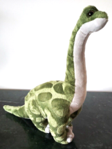 Adventure Planet Dinosaur  Plush Green Brontosaurus 12&quot; Stuffed Animal - £7.77 GBP