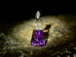 THREE ARCHANGELS DEFENDER GUARDIAN HEALER PINK SAPPHIRE DIAMOND PENDANT ... - £159.10 GBP