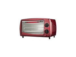 4 SLICE TOASTER OVEN RED - $72.99